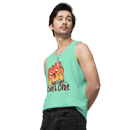 FUN FACT I DONT CARE - Premium Tank Top - ChubbleGumLLC