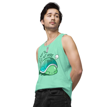 WAY TOO PEOPLEY - Premium Tank Top - ChubbleGumLLC