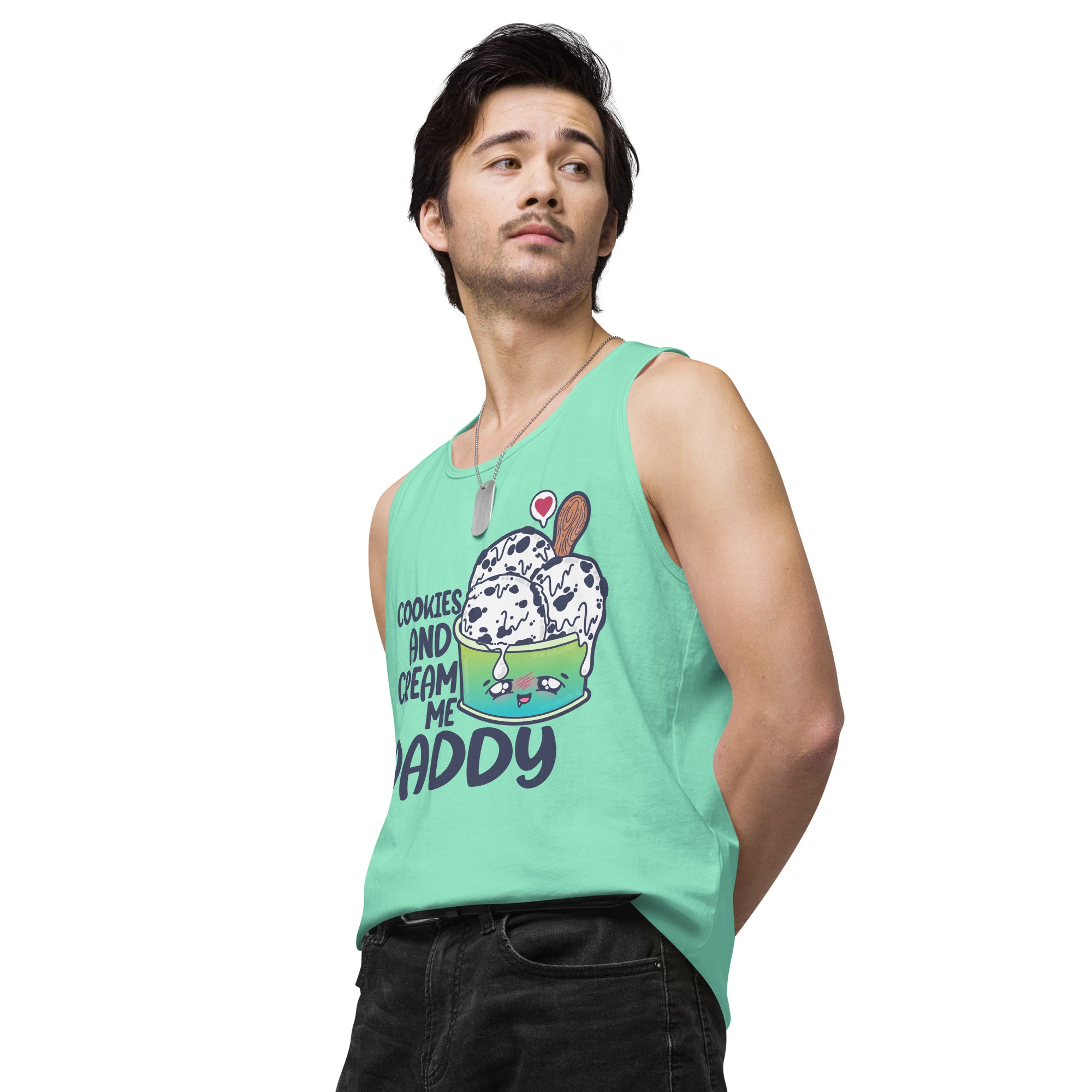 COOKIES AND CREAM ME DADDY - Tank Top - ChubbleGumLLC