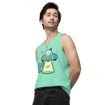 GET IN LOSER WE'RE DOING BUTT STUFF - Tank Top - ChubbleGumLLC