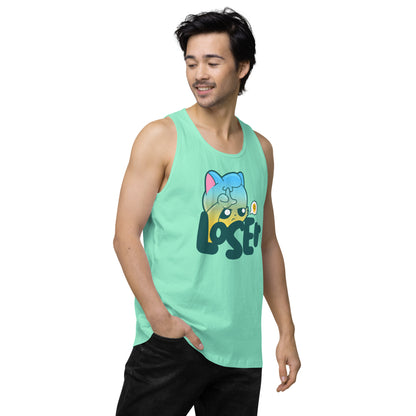 LOSER - Premium Tank Top - ChubbleGumLLC