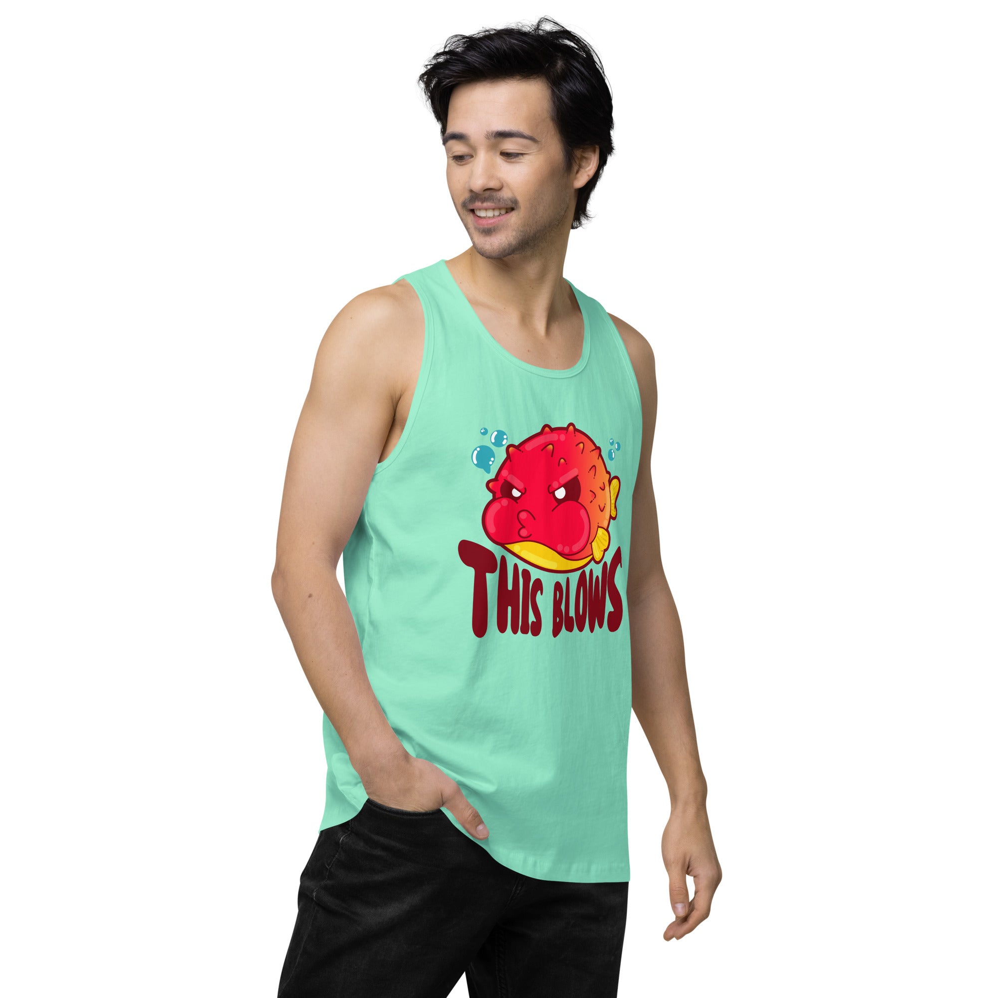 THIS BLOWS - Premium Tank Top - ChubbleGumLLC