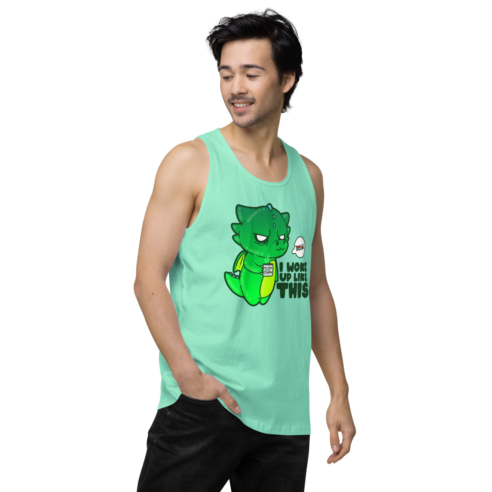 I WOKE UP LIKE THIS - Premium Tank Top - ChubbleGumLLC