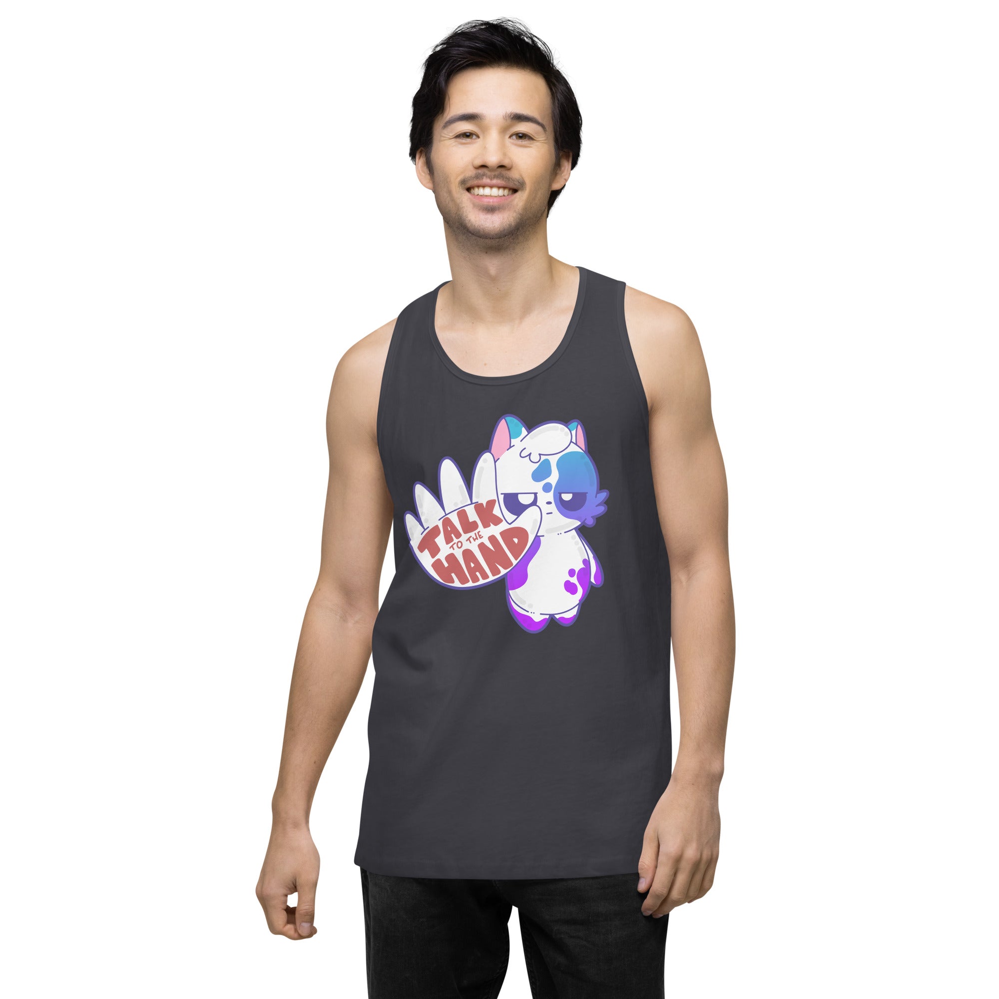 TALK TO THE HAND - Premium Tank Top - ChubbleGumLLC