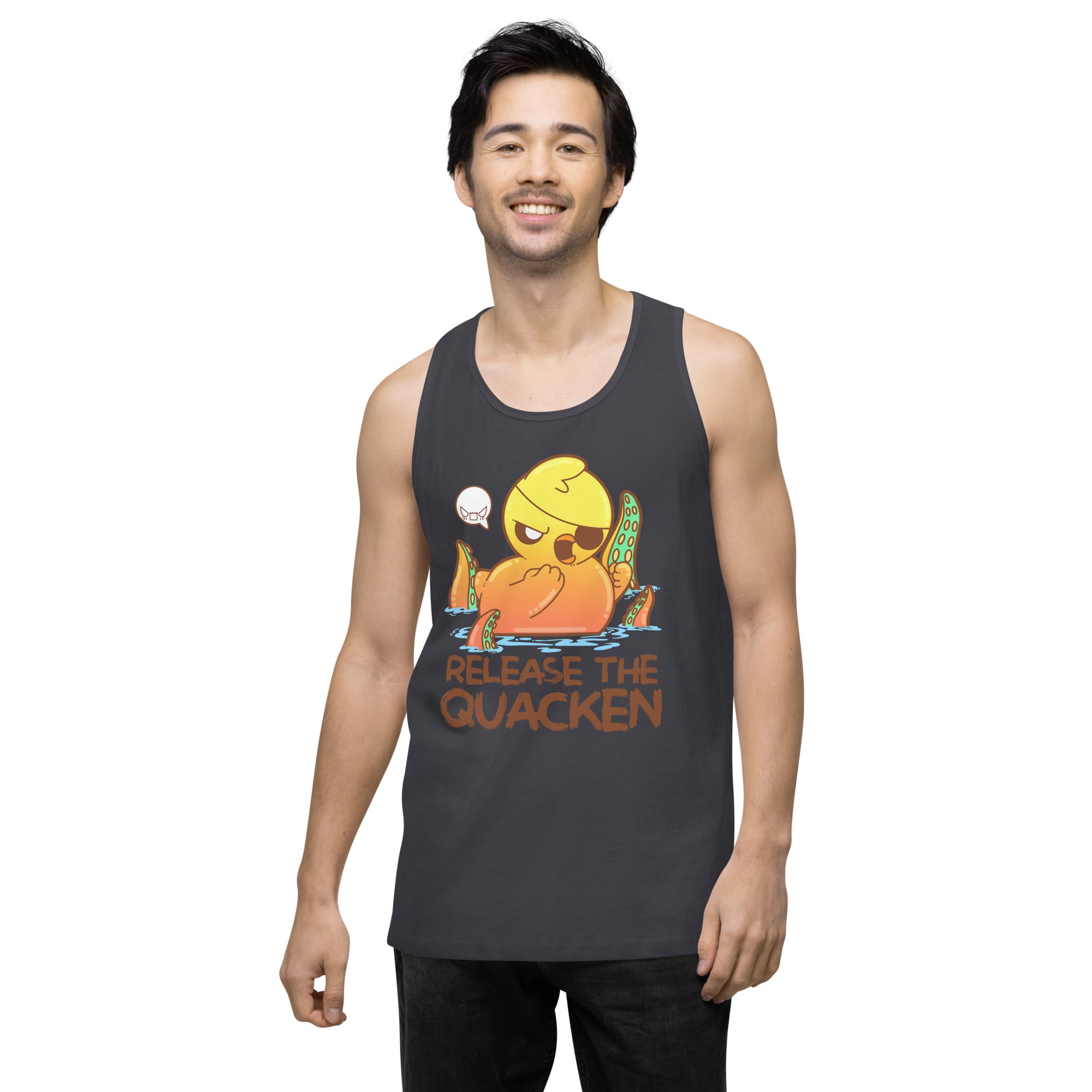 RELEASE THE QUACKEN - Premium Tank Top - ChubbleGumLLC