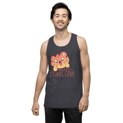 FUN FACT I DONT CARE - Premium Tank Top - ChubbleGumLLC