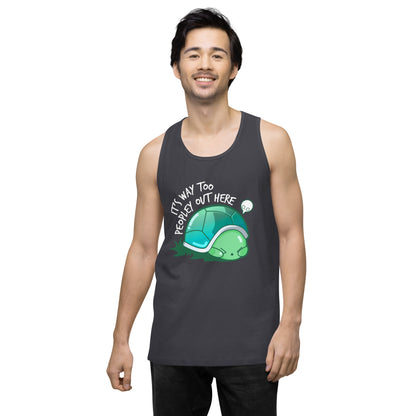 WAY TOO PEOPLEY - Modded Premium Tank Top - ChubbleGumLLC