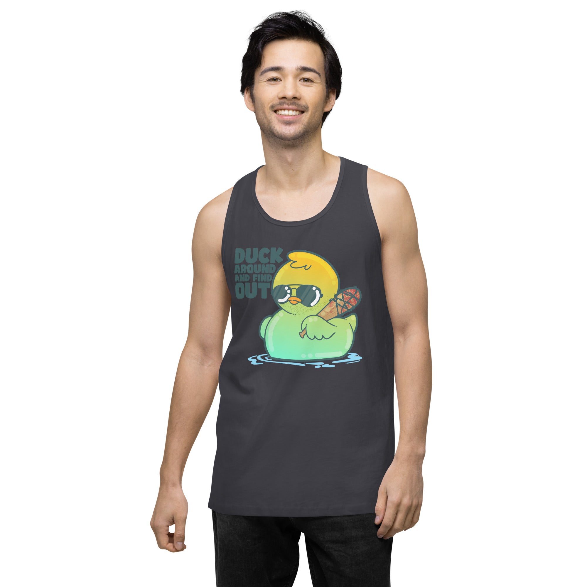 DUCK AROUND AND FIND OUT - Premium Tank Top - ChubbleGumLLC