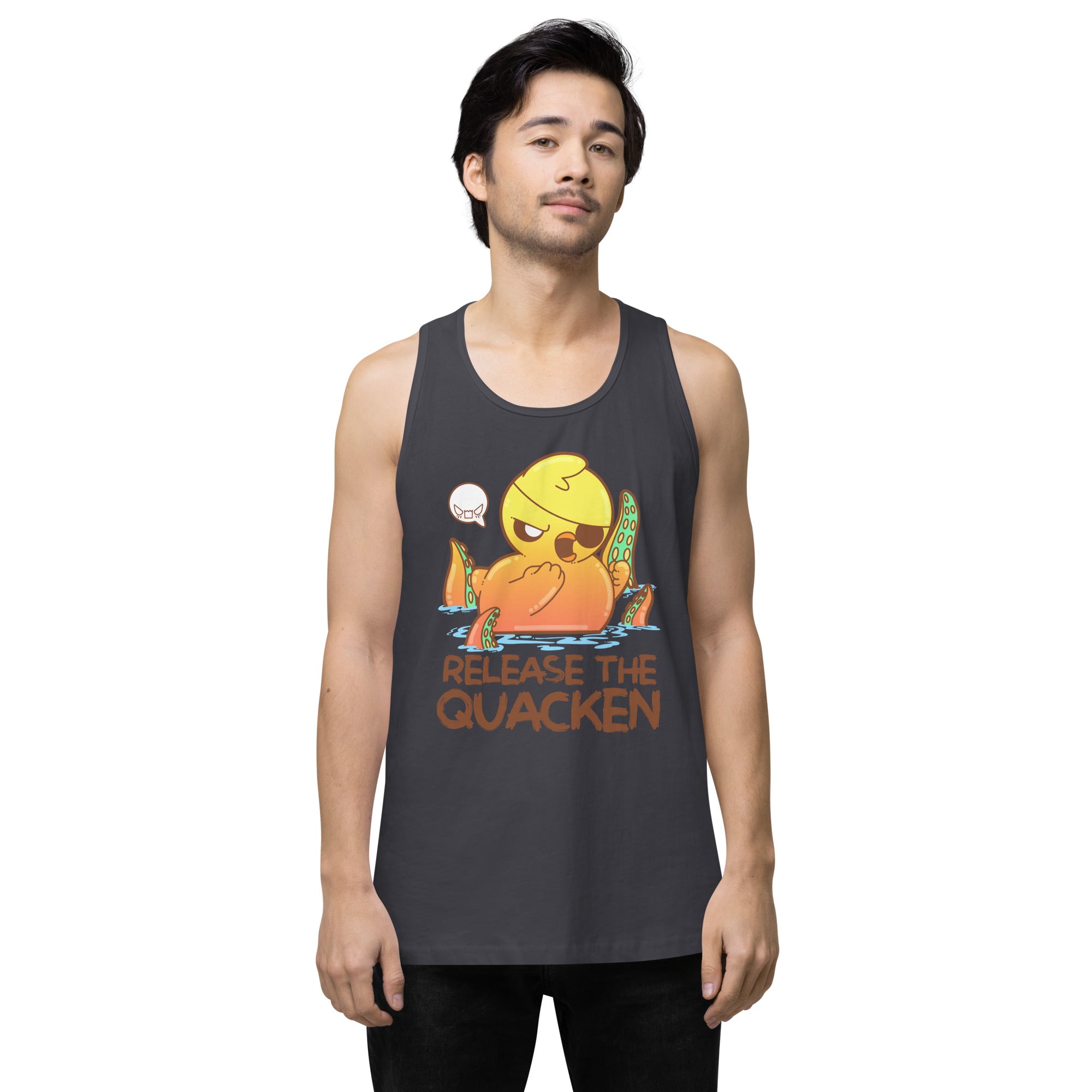 RELEASE THE QUACKEN - Premium Tank Top - ChubbleGumLLC