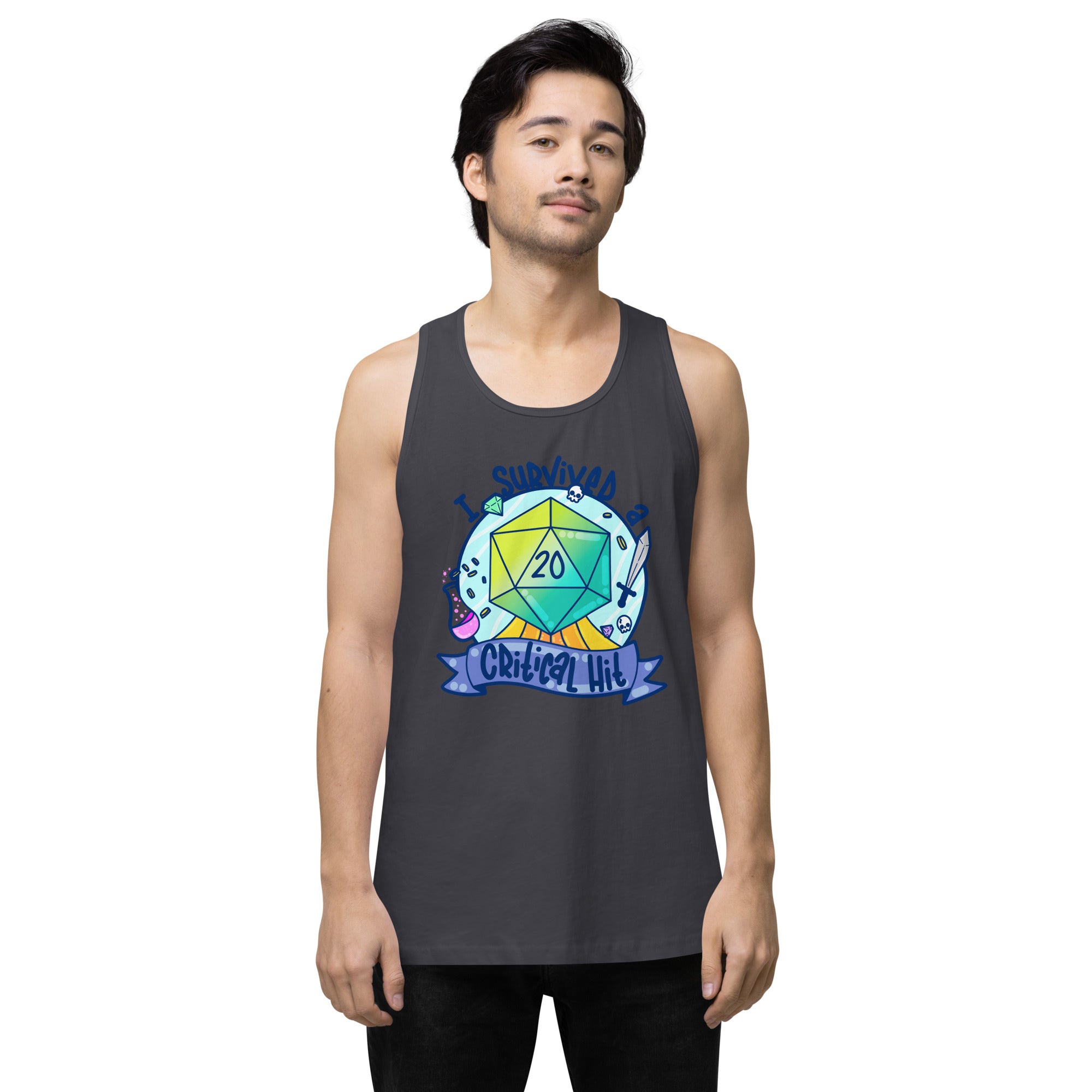 I SURVIVED A CRITICAL HIT - Tank Top - ChubbleGumLLC