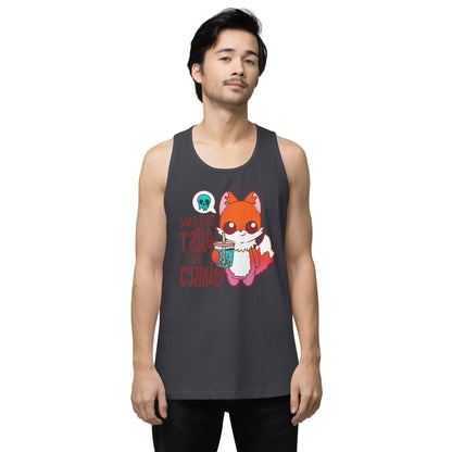 DOES THIS TASTE LIKE CYANIDE - Premium Tank Top - ChubbleGumLLC