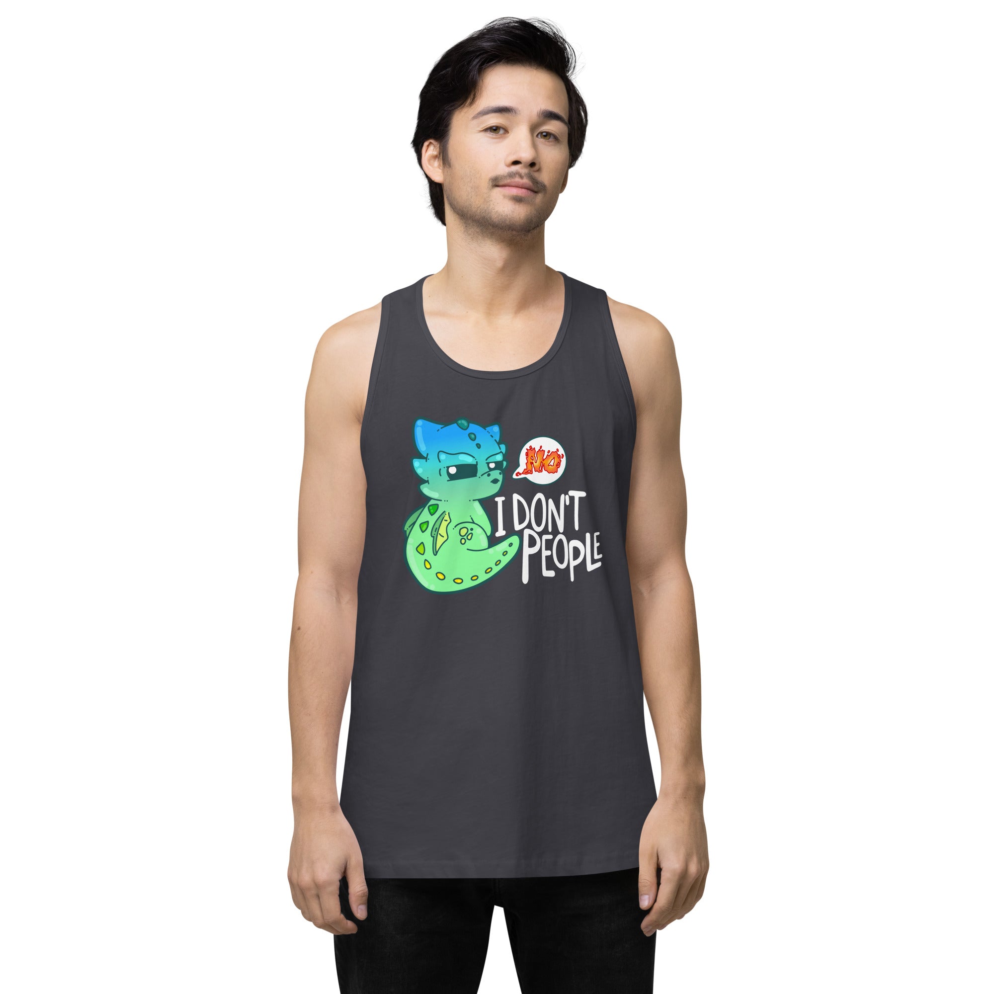 I DONT PEOPLE - Modified Premium Tank Top - ChubbleGumLLC