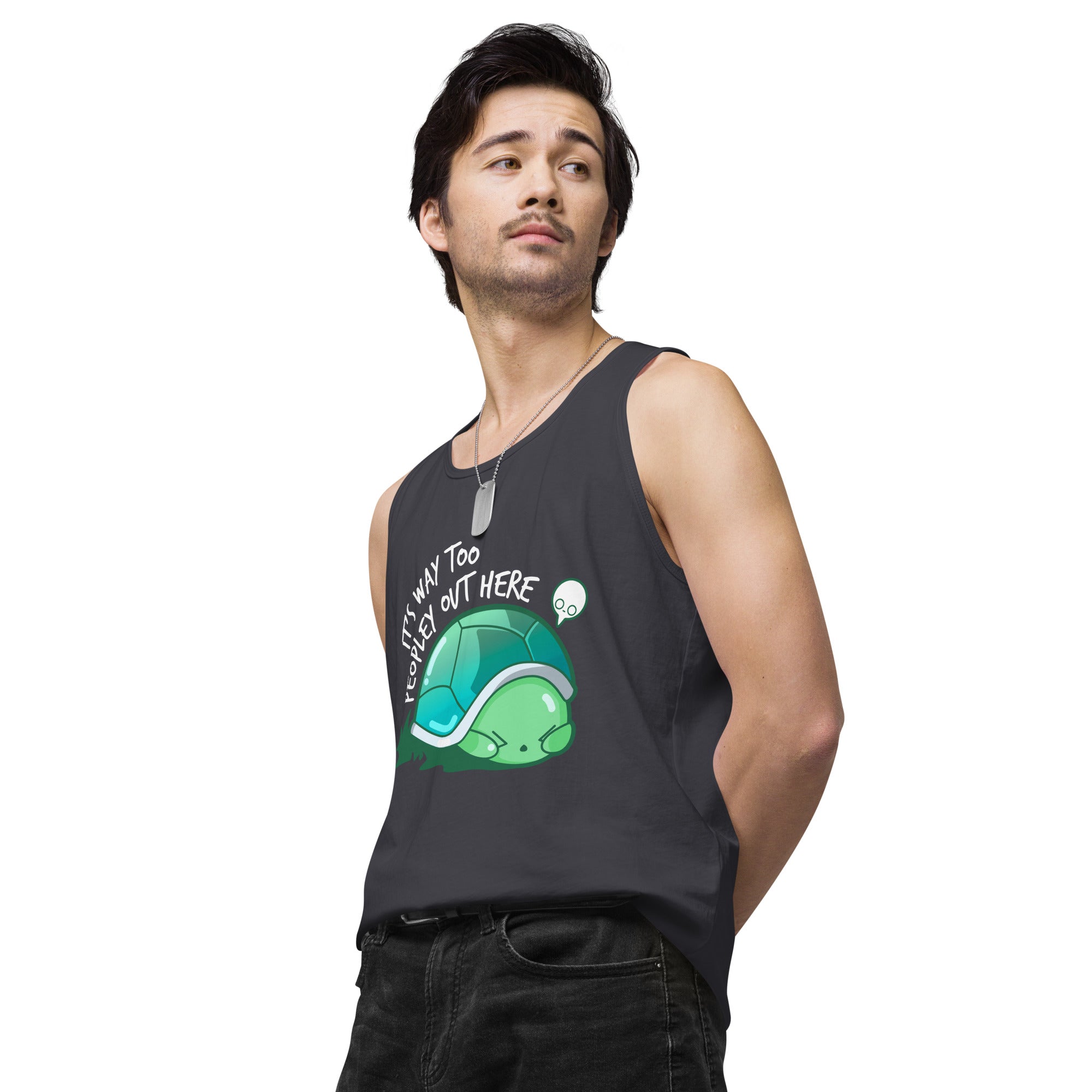 WAY TOO PEOPLEY - Modded Premium Tank Top - ChubbleGumLLC