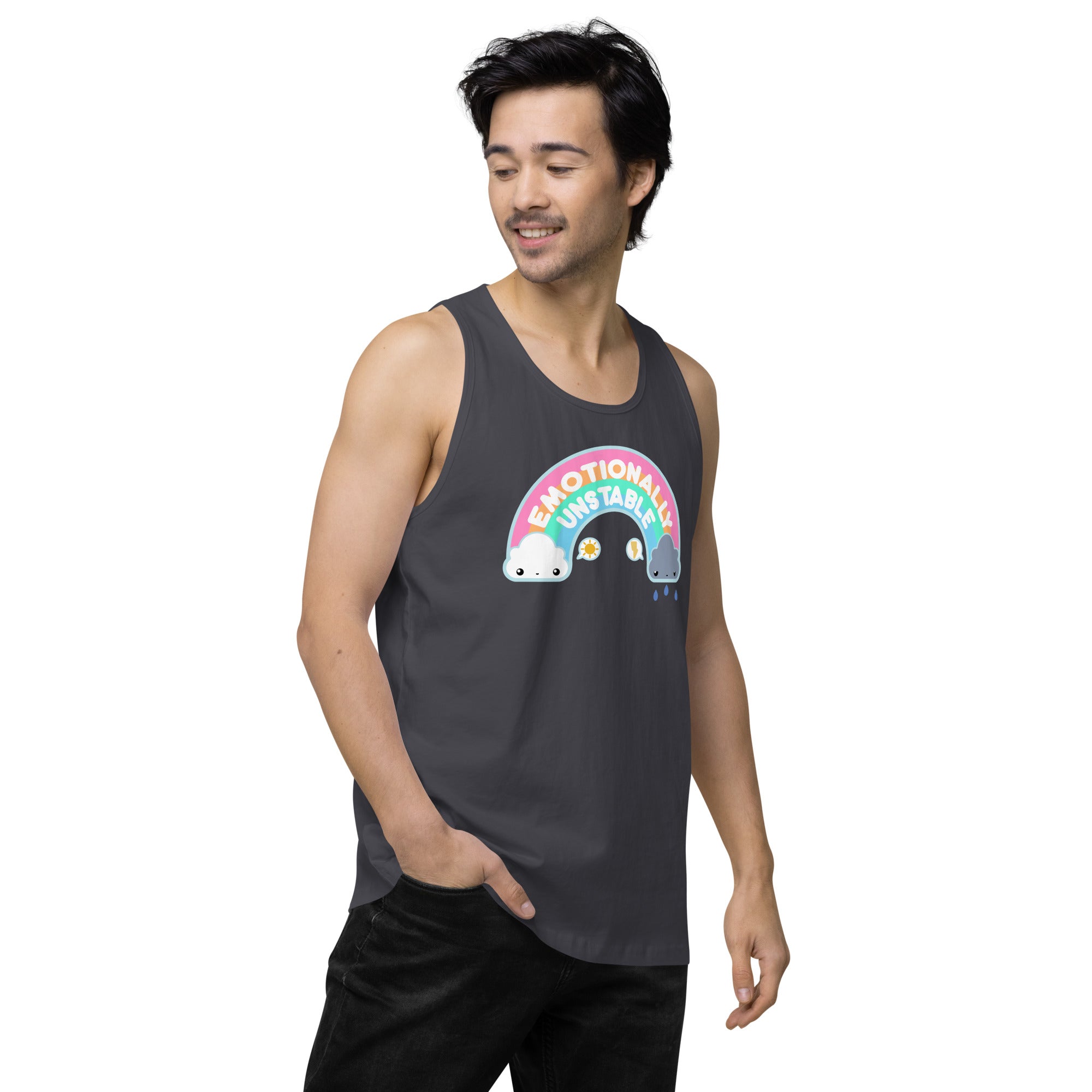 EMOTIONALLY UNSTABLE - Premium Tank Top - ChubbleGumLLC