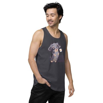 EASILY DISTRACTED BY WIENERS - Premium Tank Top - ChubbleGumLLC