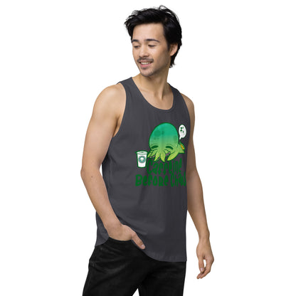 CAFFEINE BEFORE CHAOS - Premium Tank Top - ChubbleGumLLC