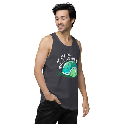 WAY TOO PEOPLEY - Modded Premium Tank Top - ChubbleGumLLC