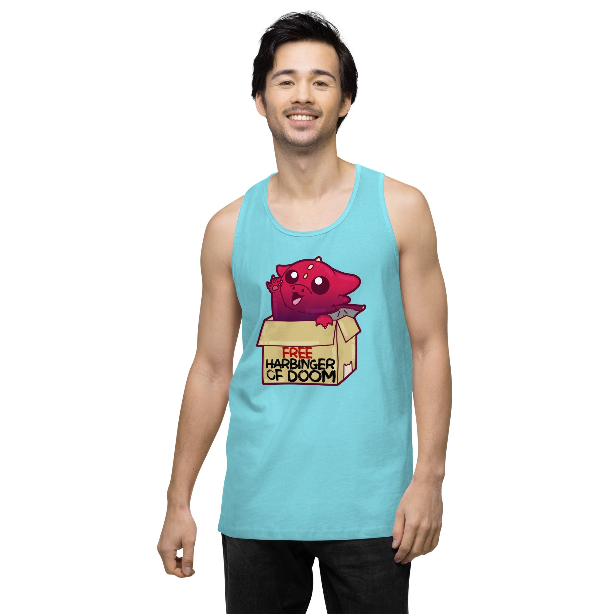 FREE HARBINGER OF DOOM - Premium Tank Top - ChubbleGumLLC