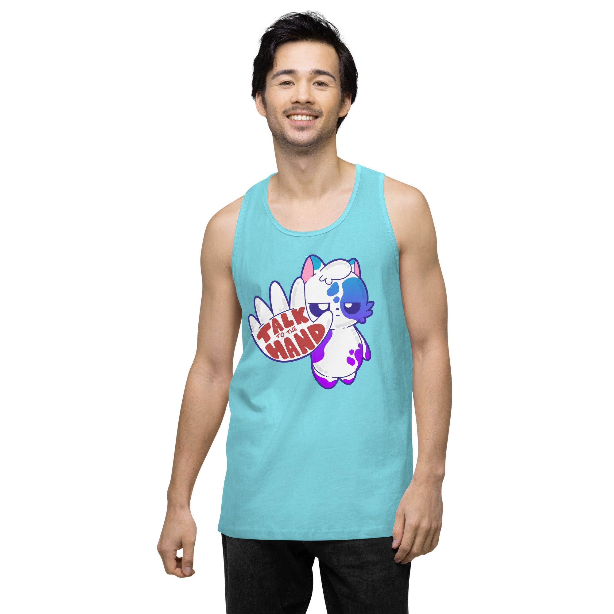 TALK TO THE HAND - Premium Tank Top - ChubbleGumLLC