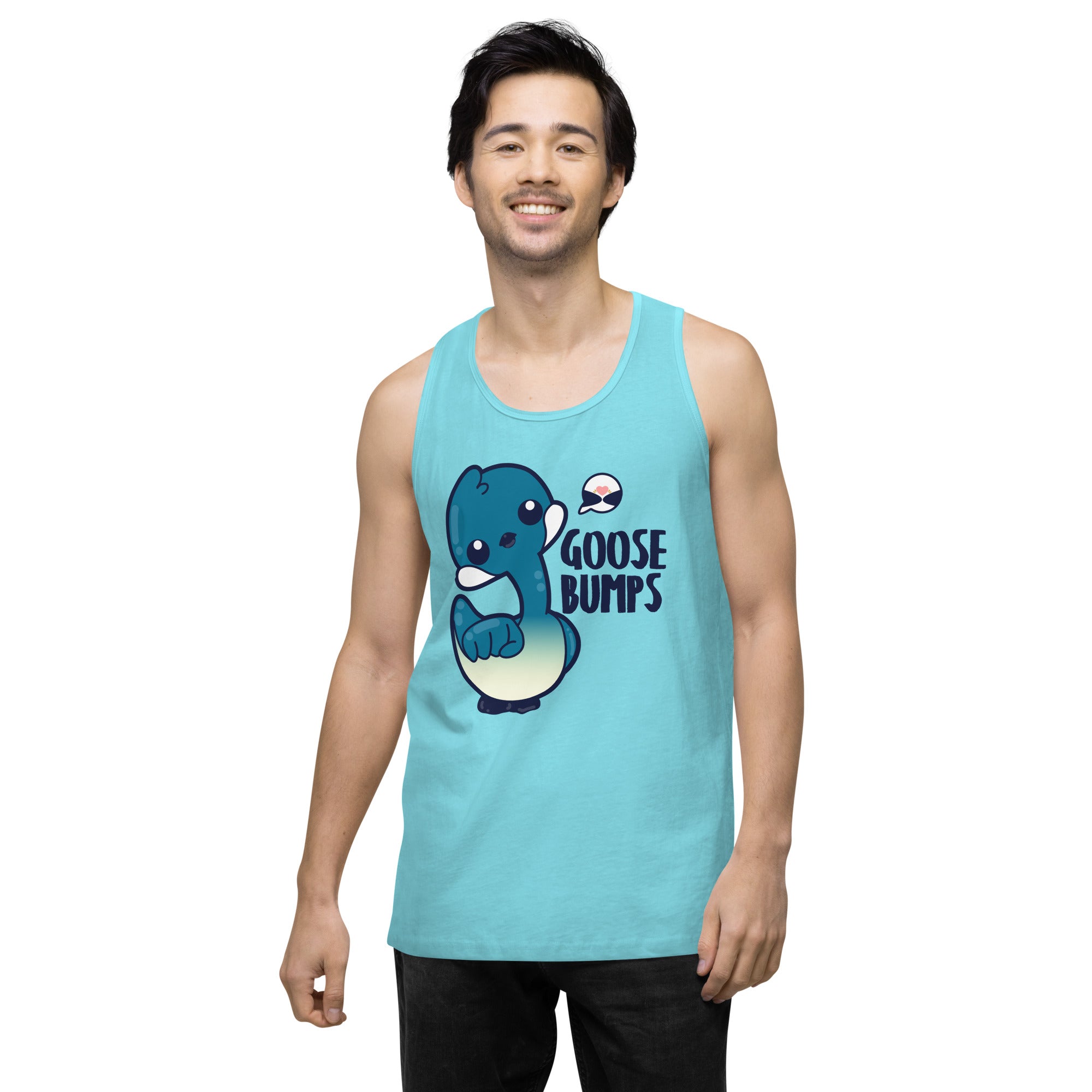 GOOSE BUMPS - Premium Tank Top - ChubbleGumLLC