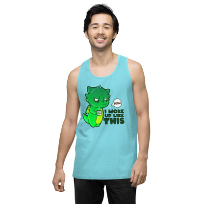 I WOKE UP LIKE THIS - Premium Tank Top - ChubbleGumLLC