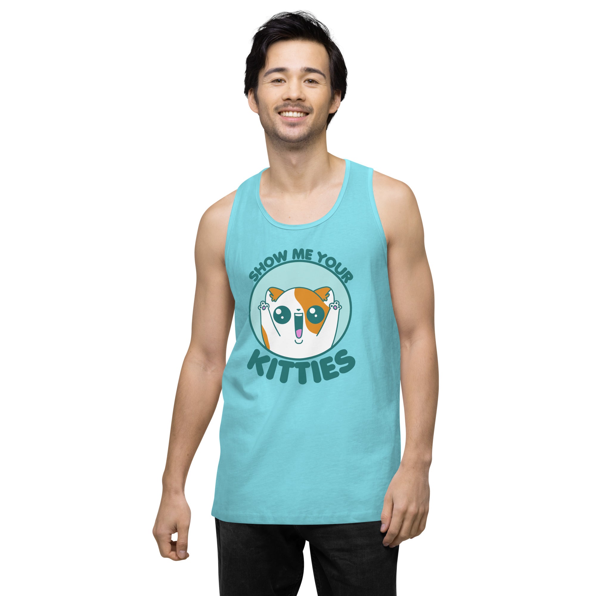 SHOW ME YOUR KITTIES - Premium Tank Top - ChubbleGumLLC