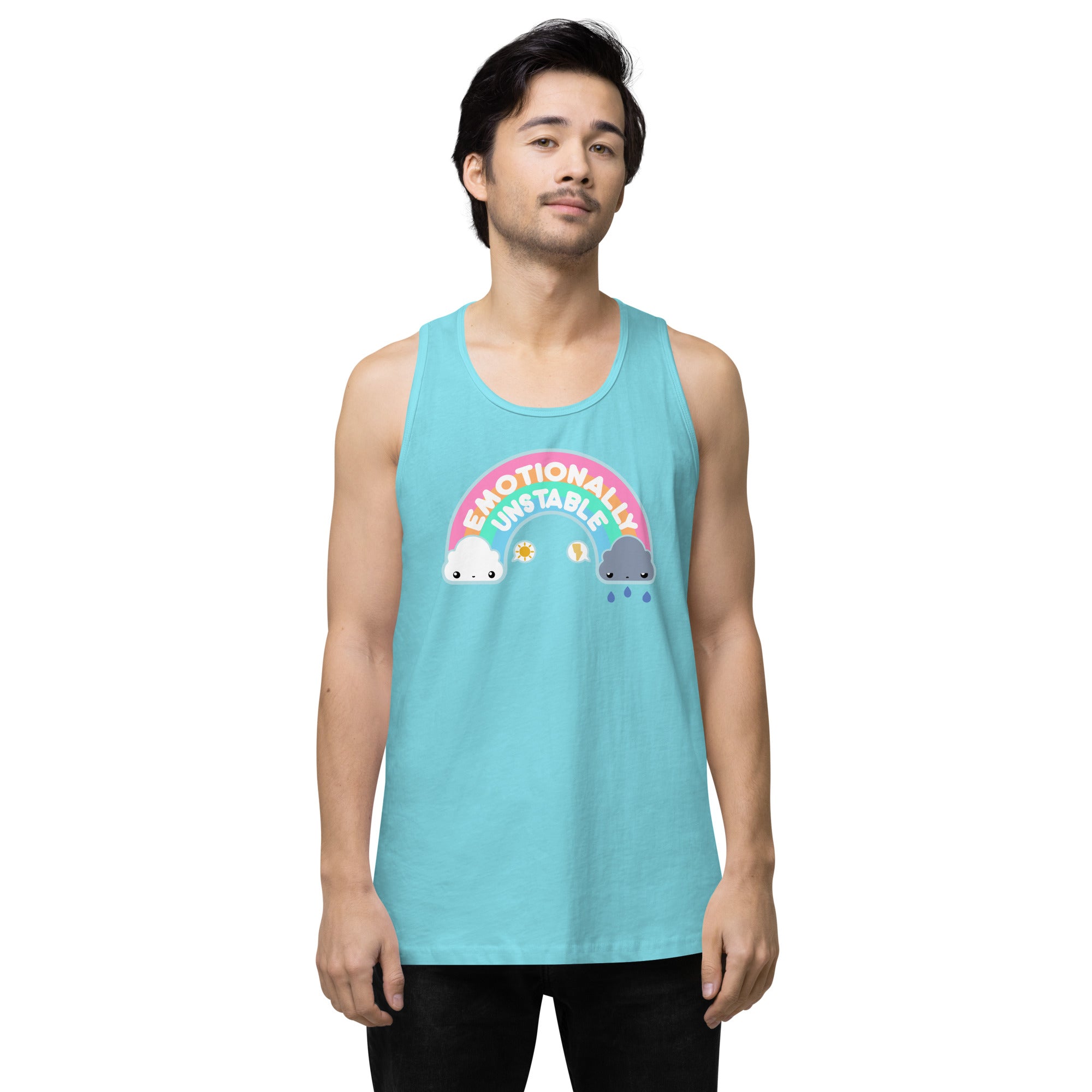 EMOTIONALLY UNSTABLE - Premium Tank Top - ChubbleGumLLC