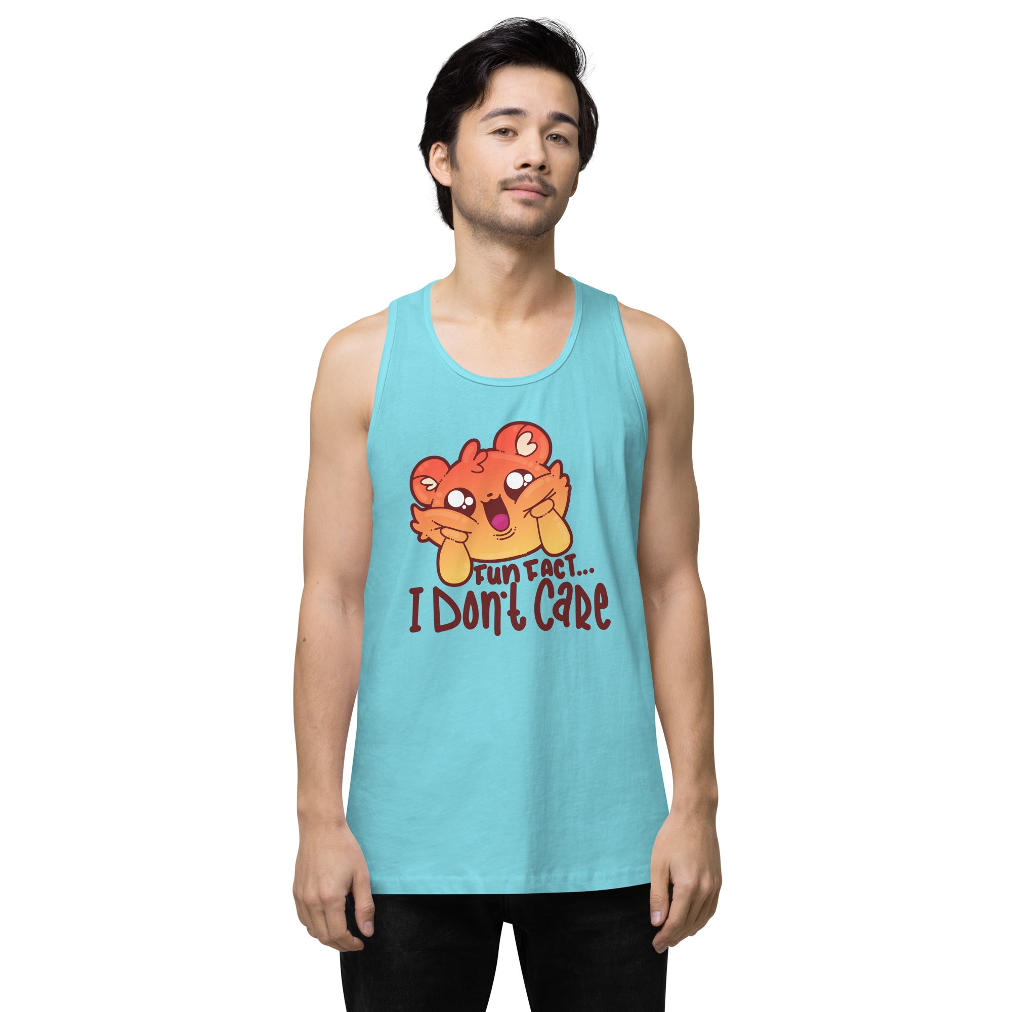 FUN FACT I DONT CARE - Premium Tank Top - ChubbleGumLLC