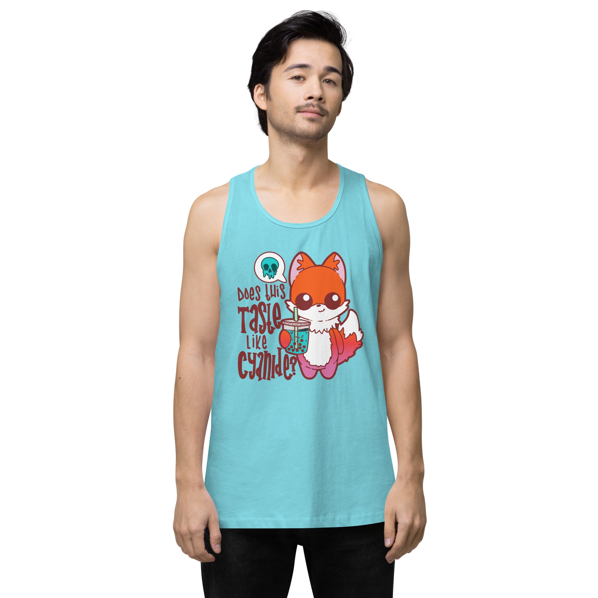 DOES THIS TASTE LIKE CYANIDE - Premium Tank Top - ChubbleGumLLC