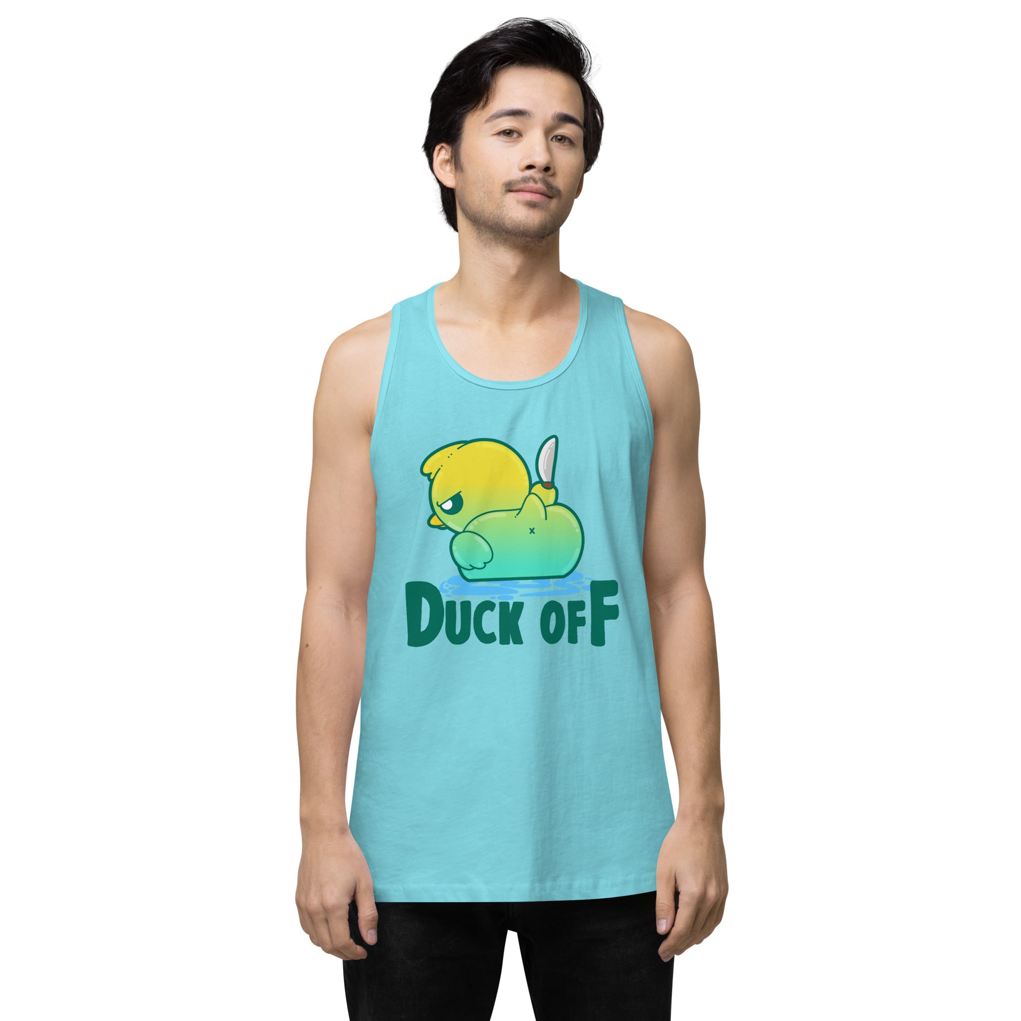 DUCK OFF - Premium Tank Top - ChubbleGumLLC