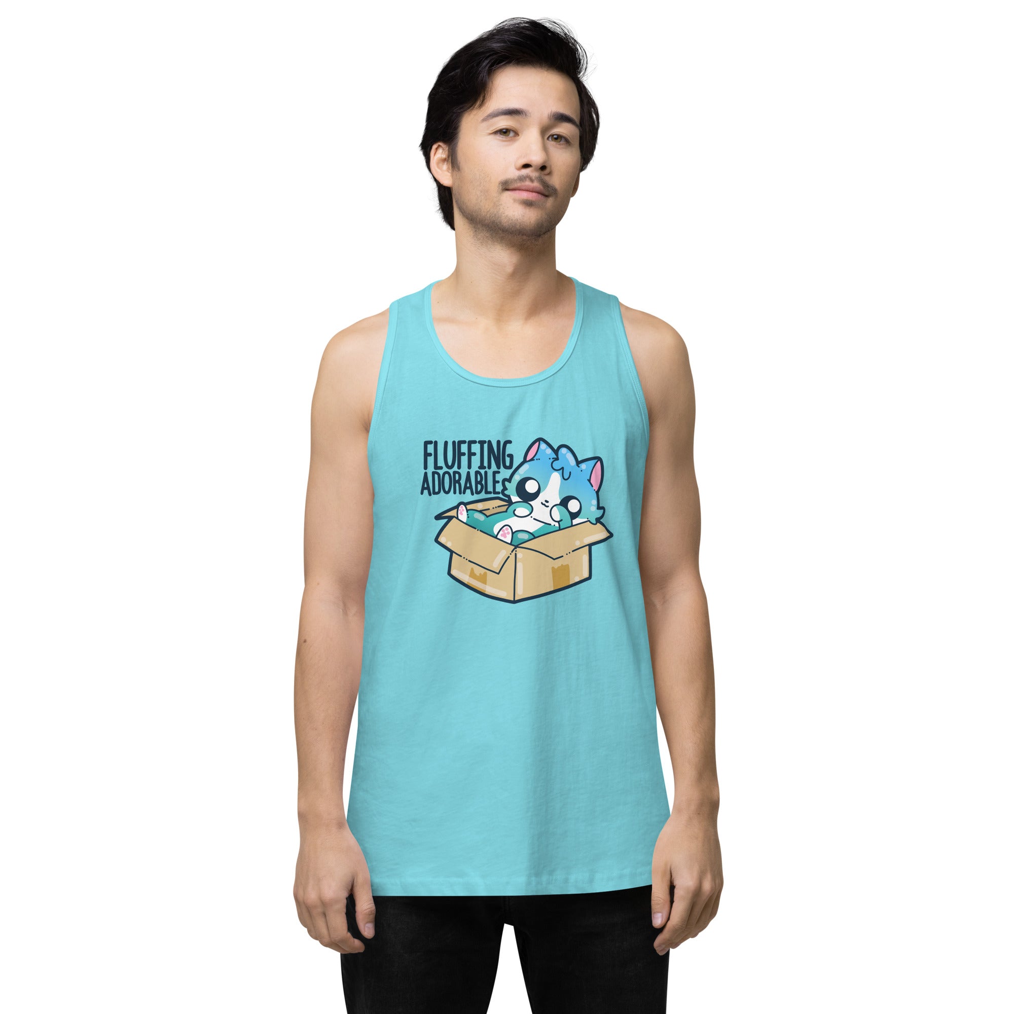 FLUFFING ADORABLE - Premium Tank Top - ChubbleGumLLC