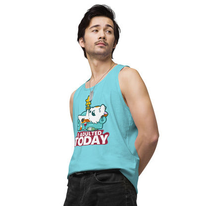 I ADULTED TODAY - Premium Tank Top - ChubbleGumLLC