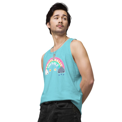 EMOTIONALLY UNSTABLE - Premium Tank Top - ChubbleGumLLC