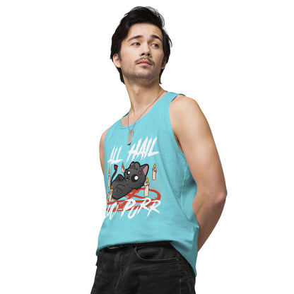 ALL HAIL LUCIPURR - Premium Tank Top - ChubbleGumLLC