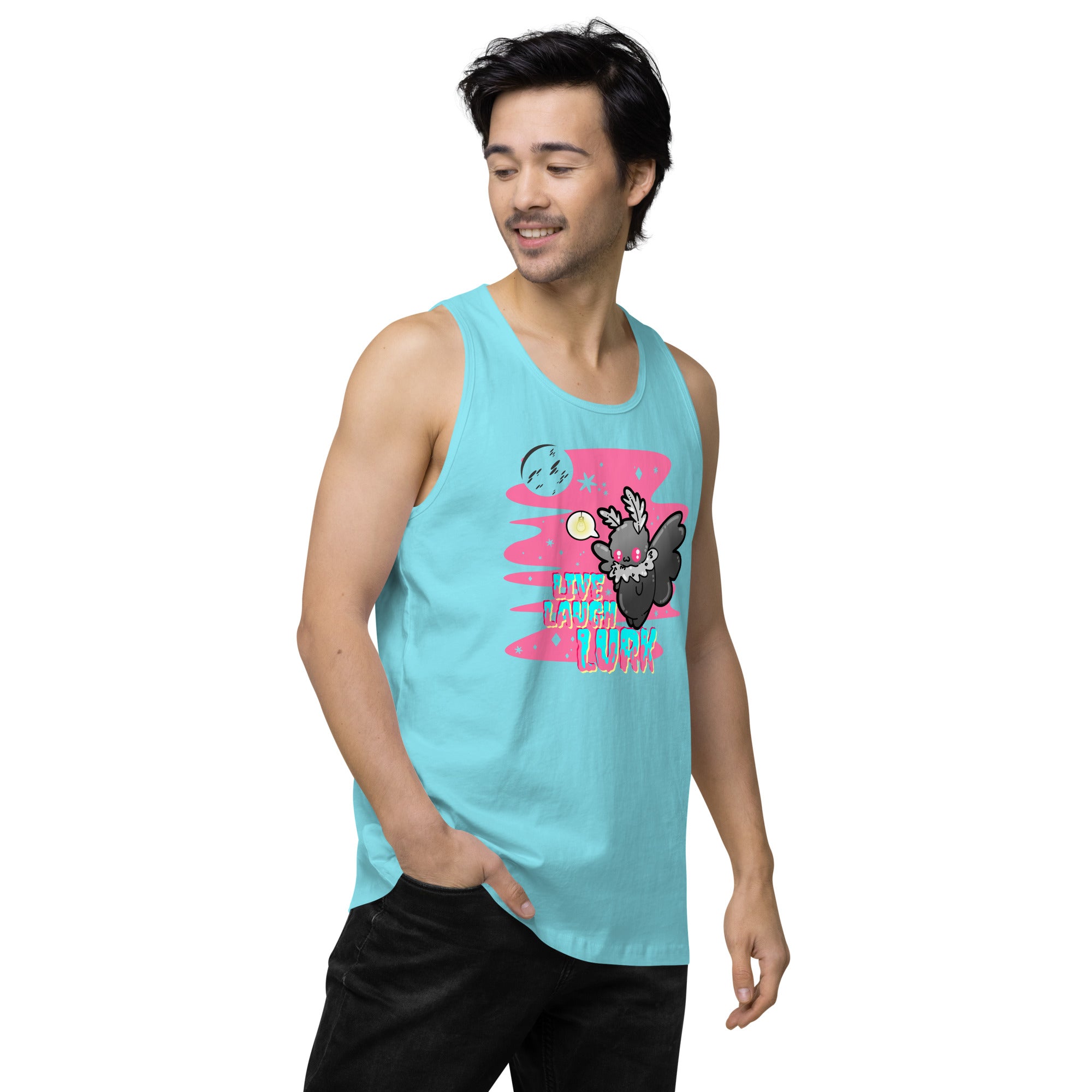 LIVE LAUGH LURK - Premium Tank Top - ChubbleGumLLC