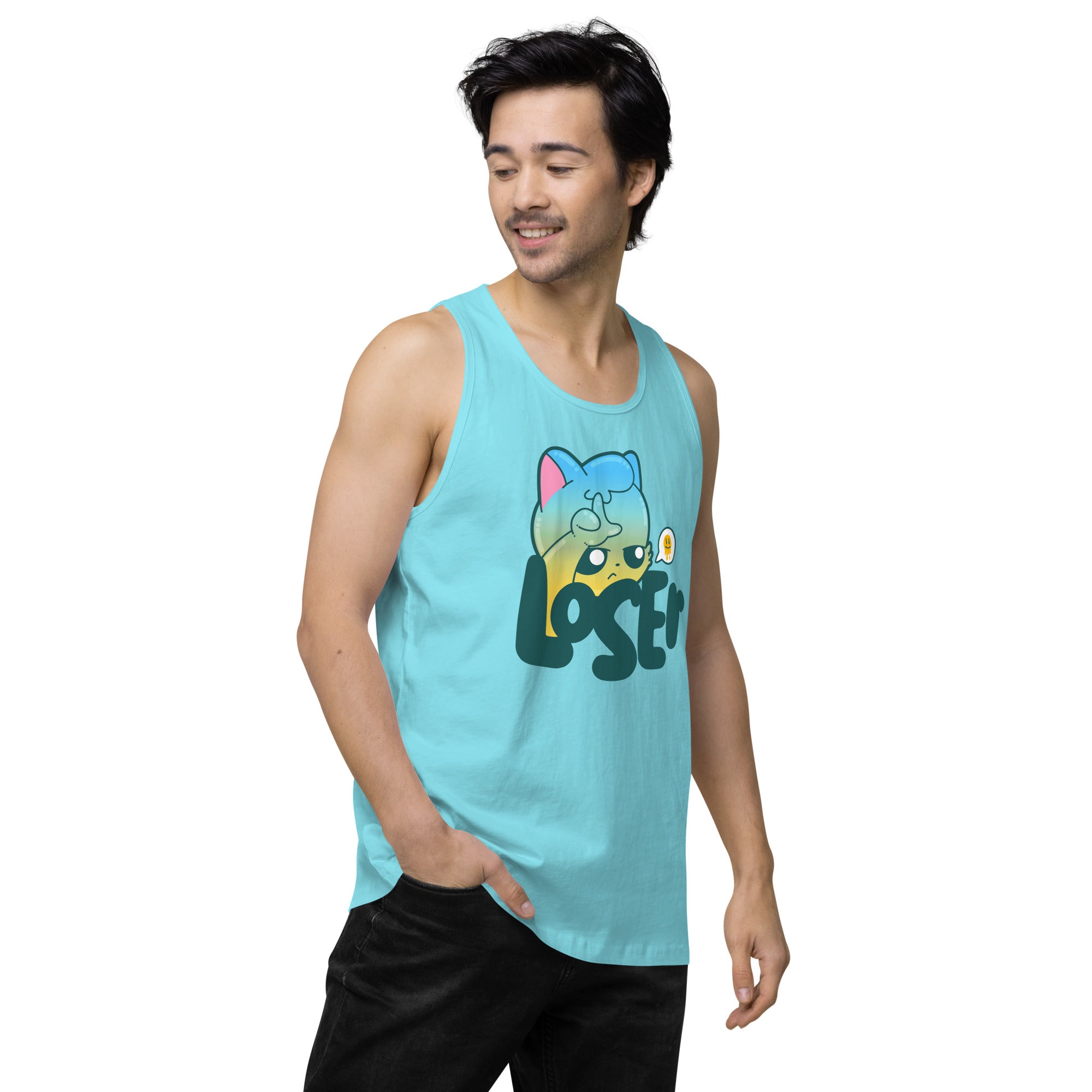 LOSER - Premium Tank Top - ChubbleGumLLC