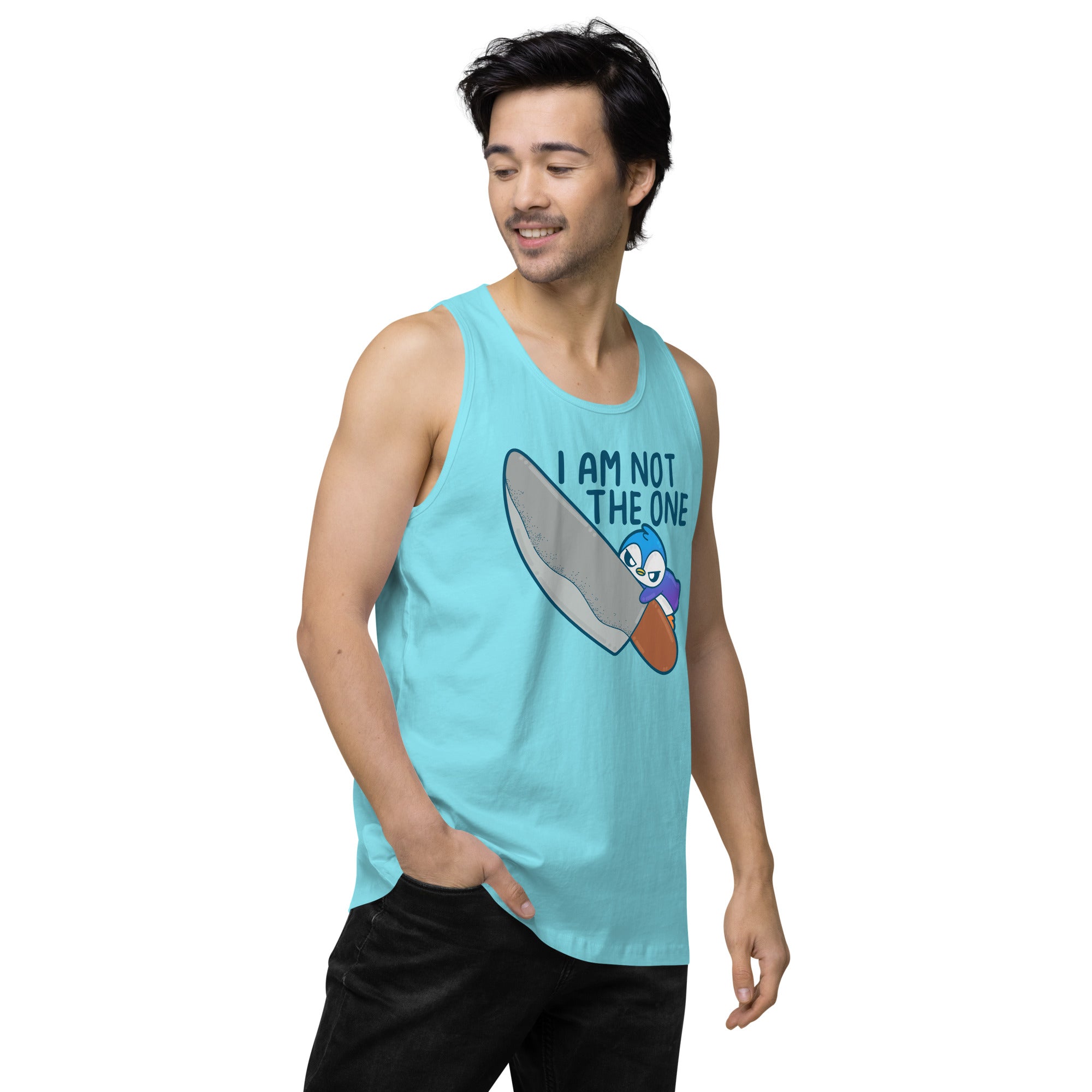 I AM NOT THE ONE - Premium Tank Top - ChubbleGumLLC