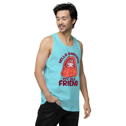 HELLO DARKNESS - Premium Tank Top - ChubbleGumLLC