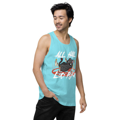 ALL HAIL LUCIPURR - Premium Tank Top - ChubbleGumLLC