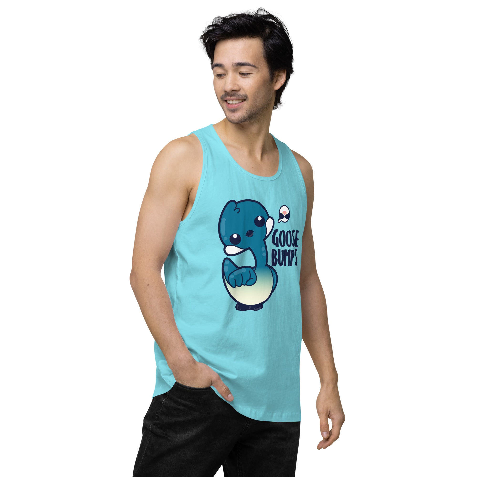 GOOSE BUMPS - Premium Tank Top - ChubbleGumLLC