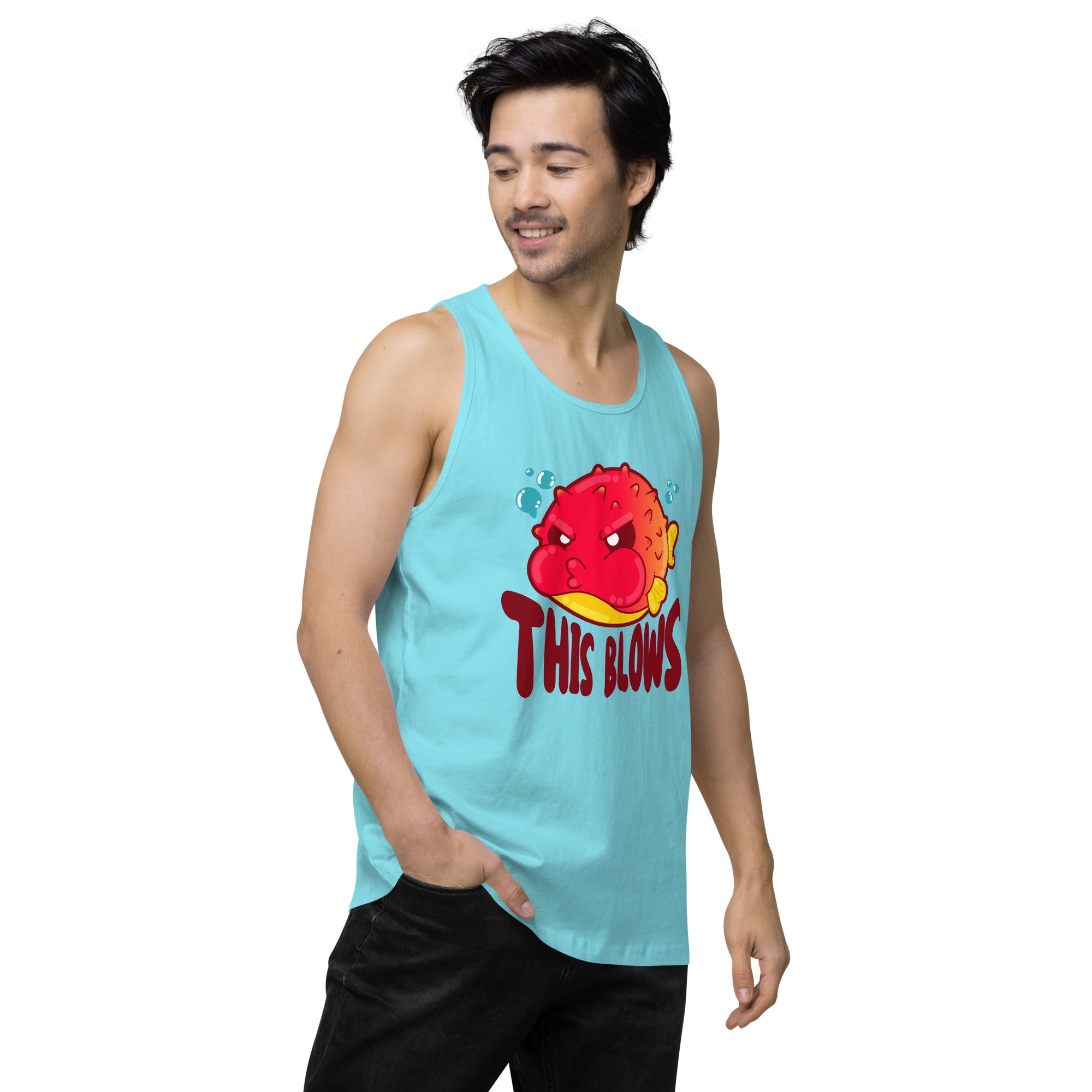 THIS BLOWS - Premium Tank Top - ChubbleGumLLC