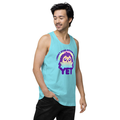 I DIDNT STAB ANYONE TODAY YET - Premium Tank Top - ChubbleGumLLC