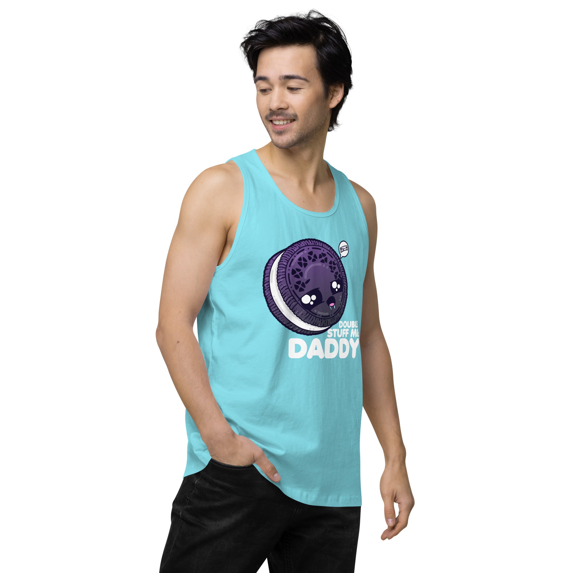 DOUBLE STUFF ME DADDY - Tank Top - ChubbleGumLLC