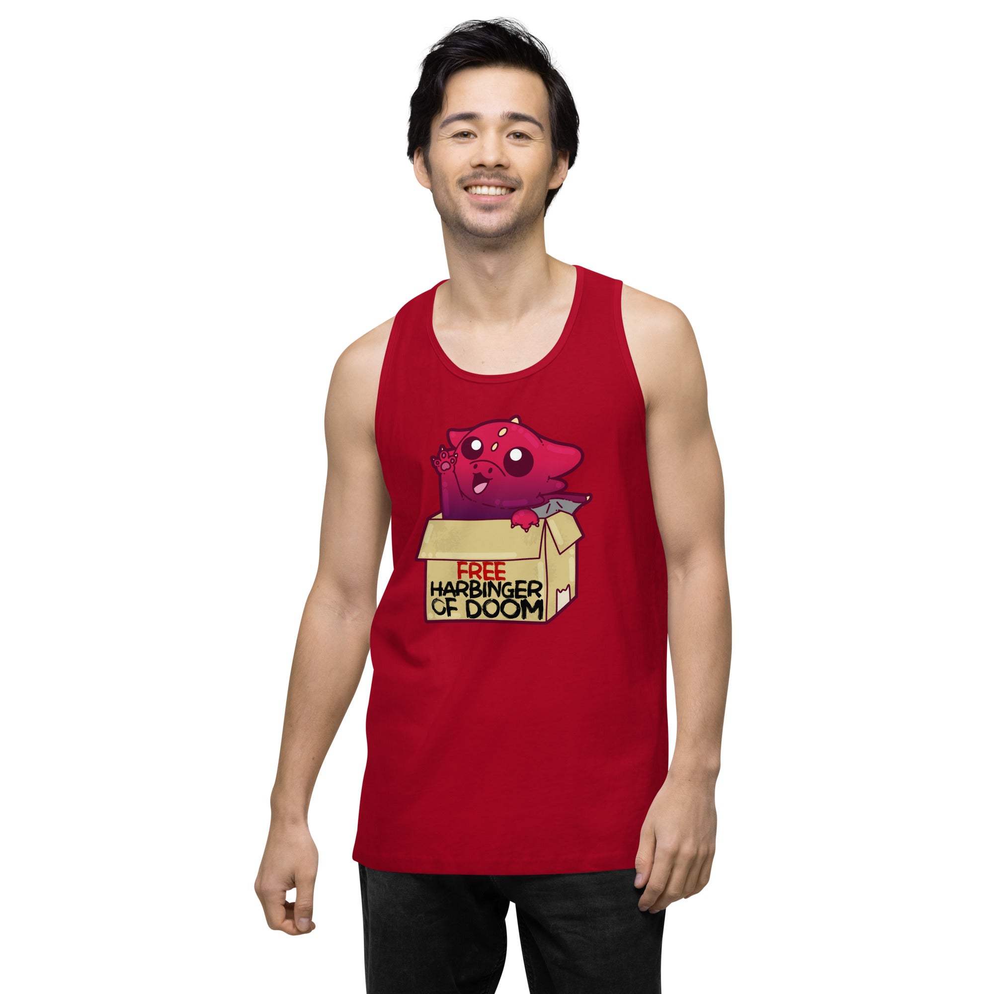 FREE HARBINGER OF DOOM - Premium Tank Top - ChubbleGumLLC