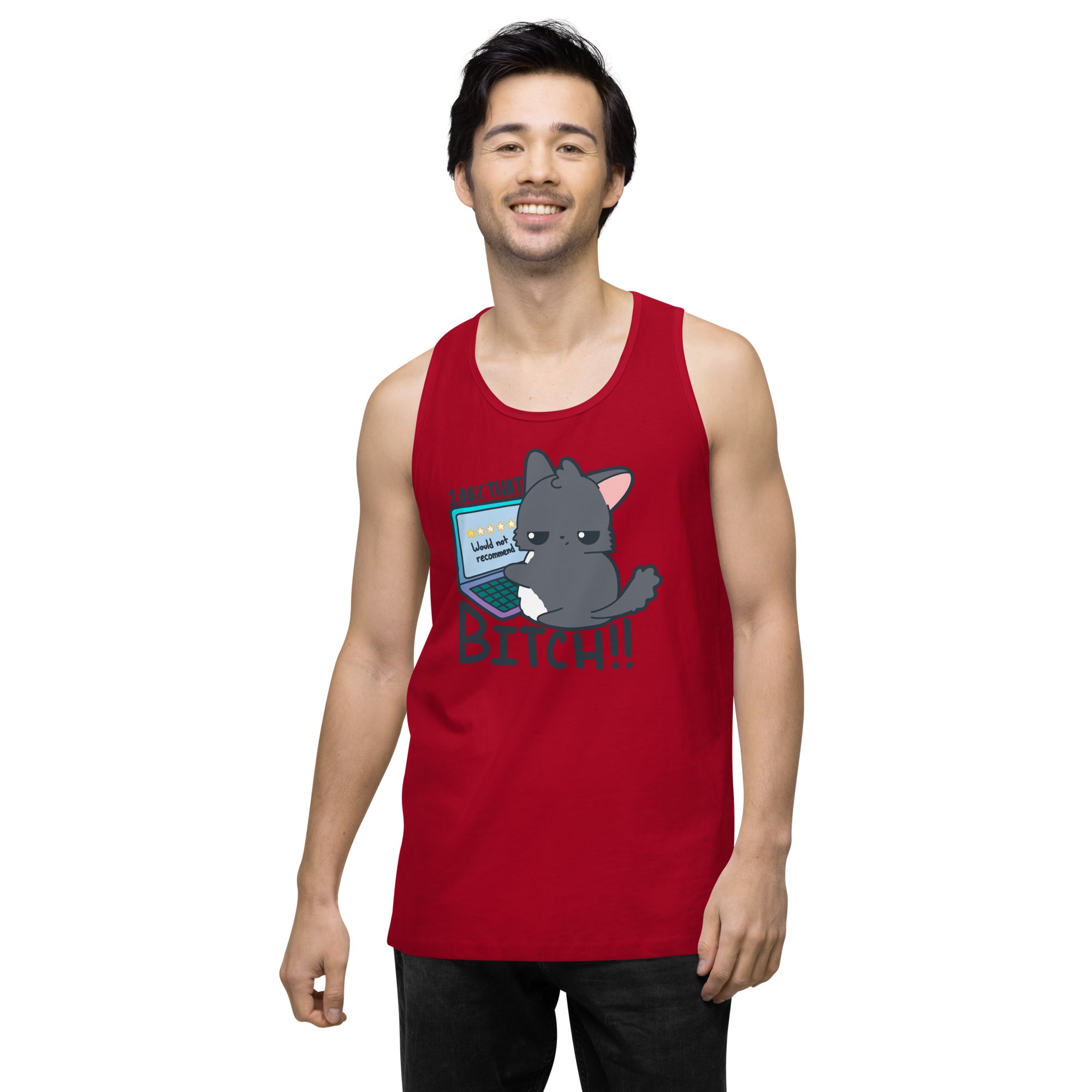 100 % THAT BITCH - Premium Tank Top - ChubbleGumLLC