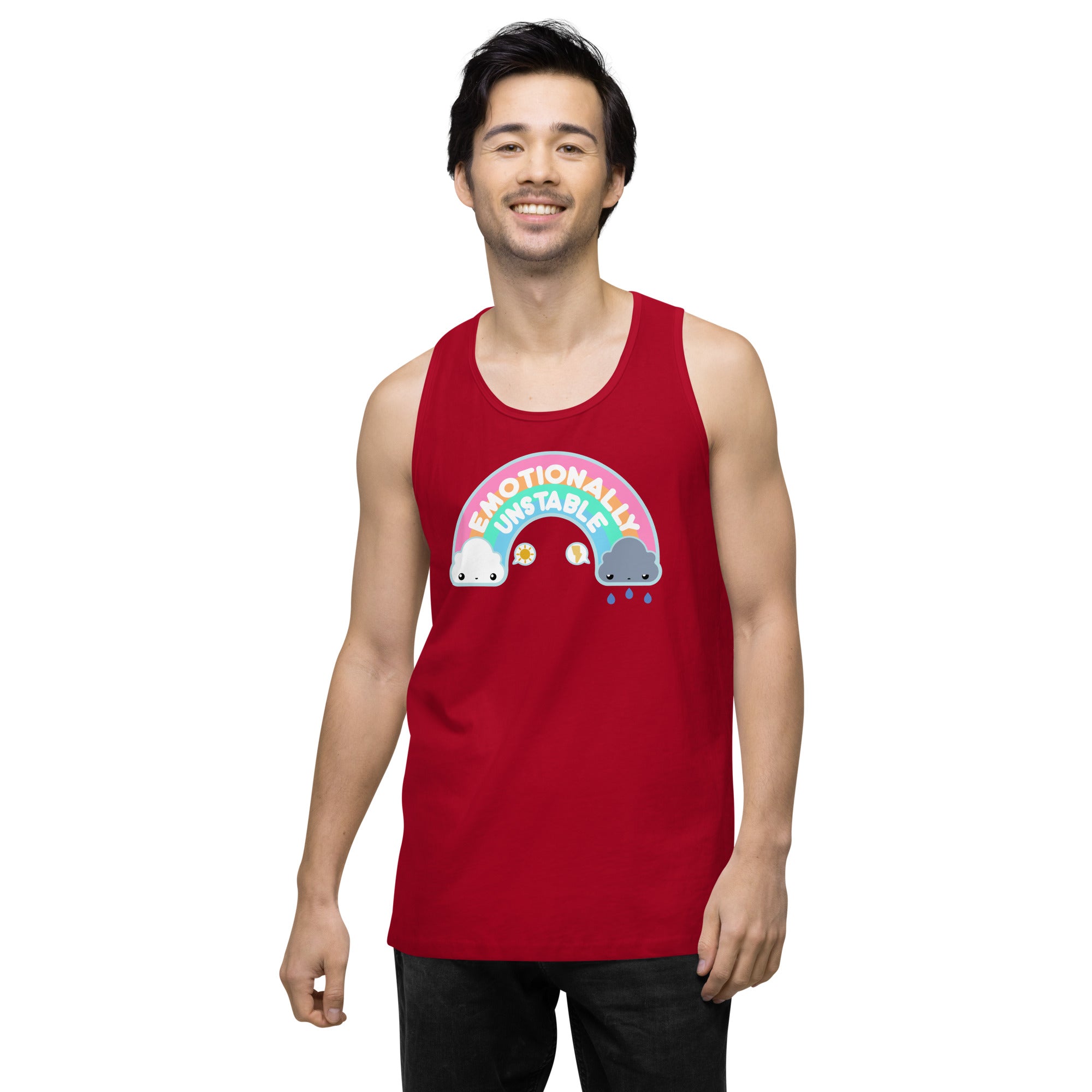 EMOTIONALLY UNSTABLE - Premium Tank Top - ChubbleGumLLC