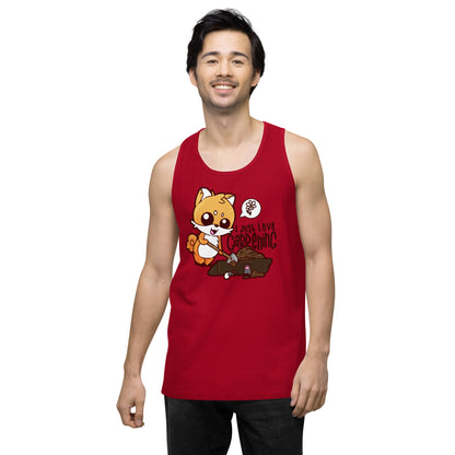 I JUST LOVE GARDENING - Premium Tank Top - ChubbleGumLLC