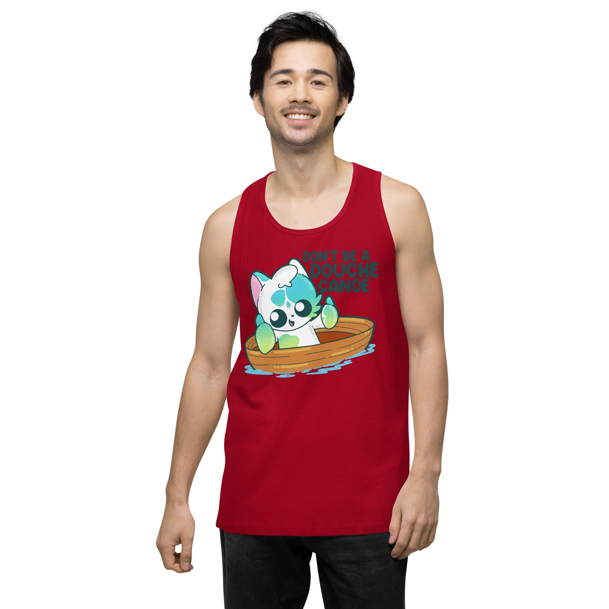 DONT BE A DOUCHE CANOE - Premium Tank Top - ChubbleGumLLC