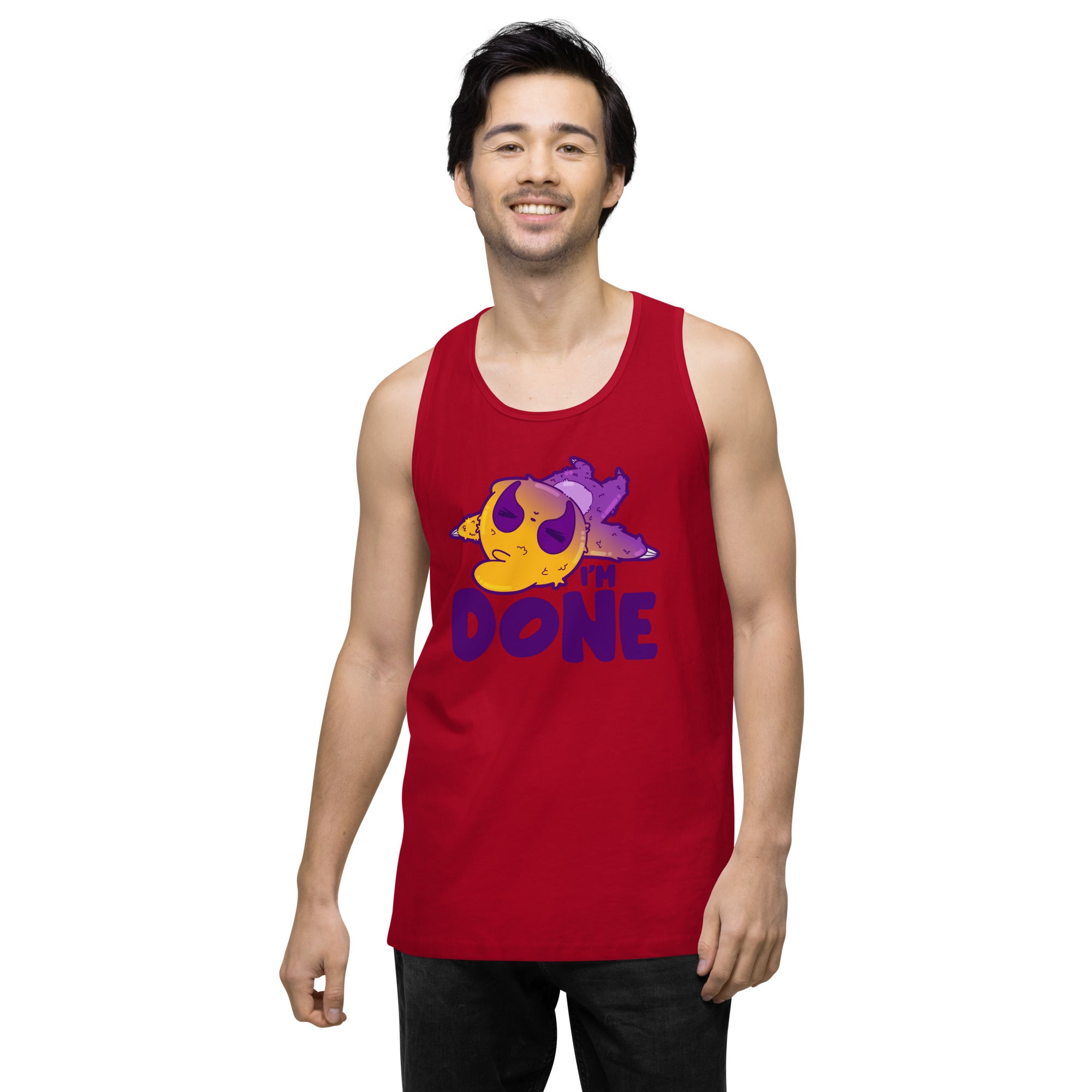 IM DONE - Premium Tank Top - ChubbleGumLLC