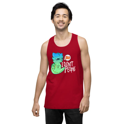 I DONT PEOPLE - Modified Premium Tank Top - ChubbleGumLLC